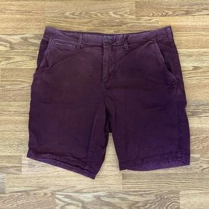 Burgundy Red American Eagle Khaki Shorts Sz. 36